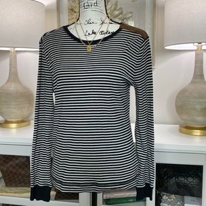Lauren Ralph Lauren Black and White Striped Top